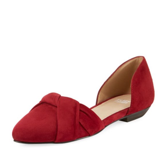 Eileen Fisher Shoes - Eileen Fisher Full Suede Ballet Flats Red Sz 9.5